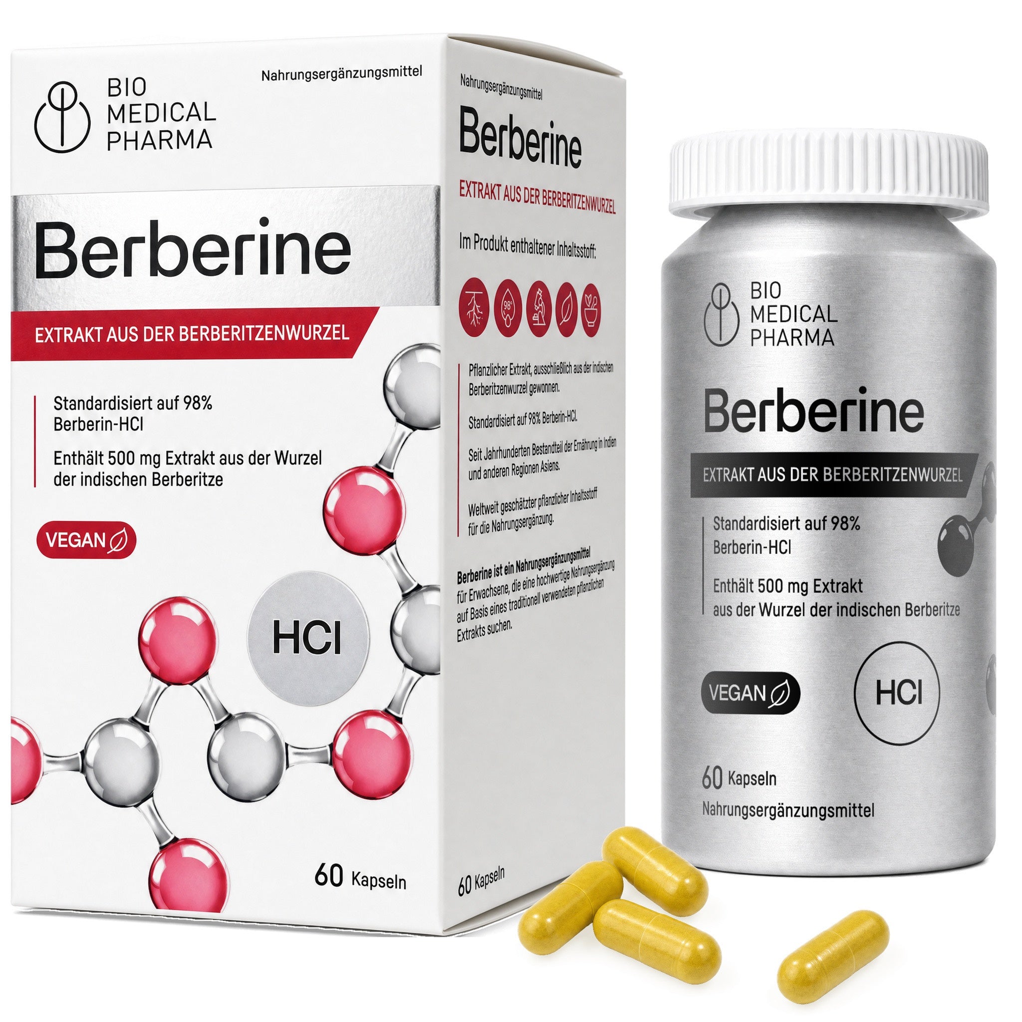 Bio Medical Pharma Berberine Capsules – Berberis Aristata Root Extract