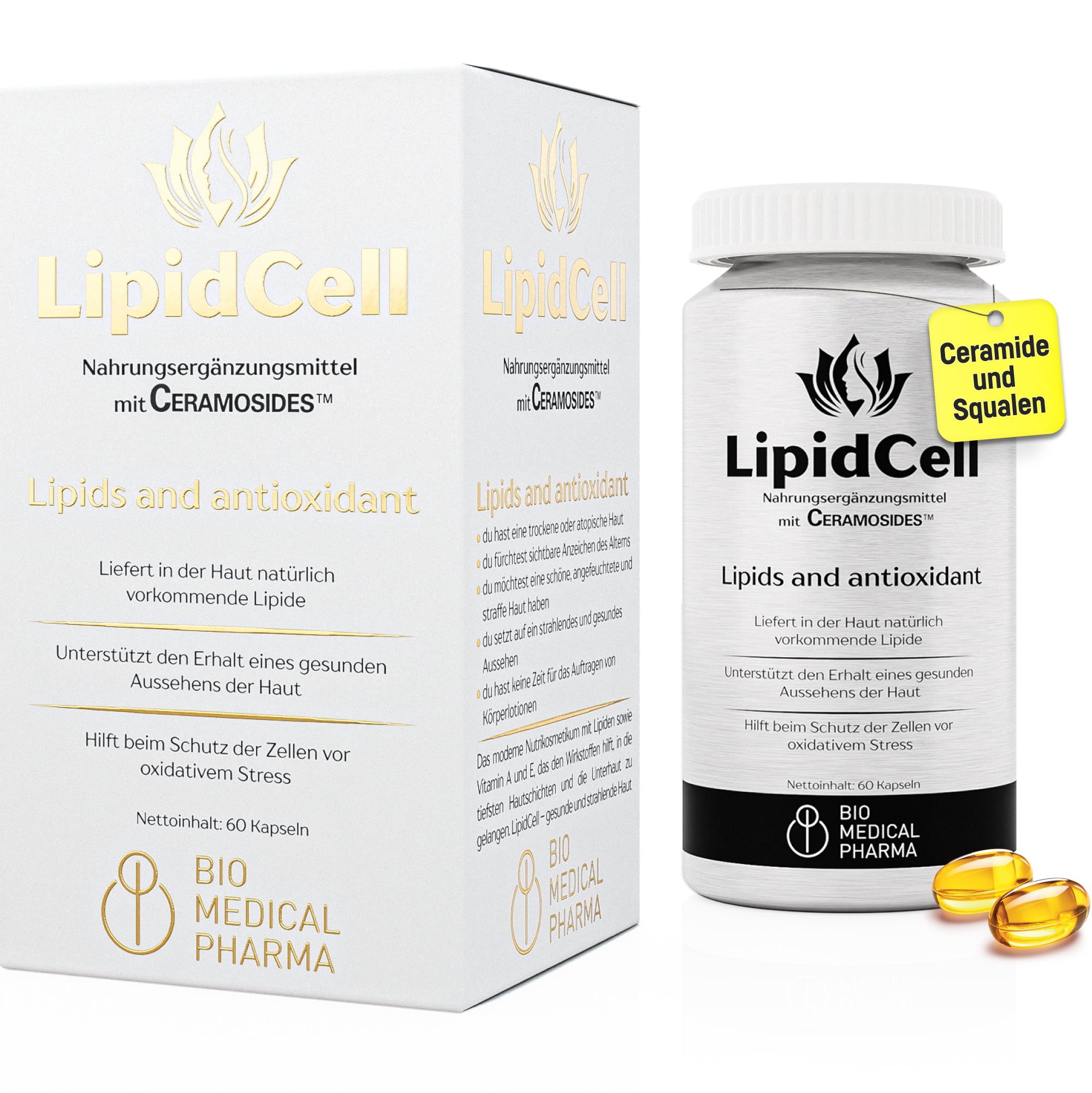 Bio Medical Pharma Squalene and Ceramides with Vitamins A & E – LipidCell