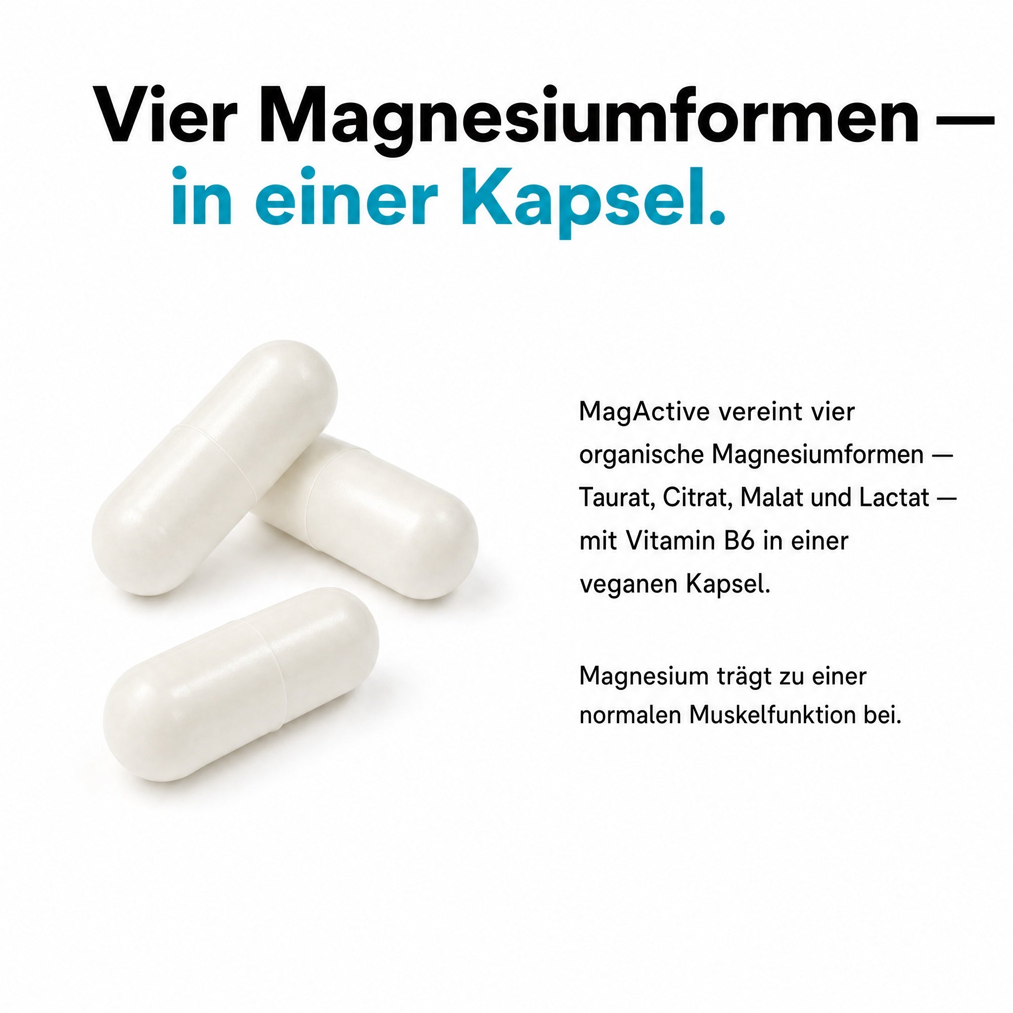 Bio Medical Pharma Magnesium Complex Capsules with Vitamin B6 – MagActive